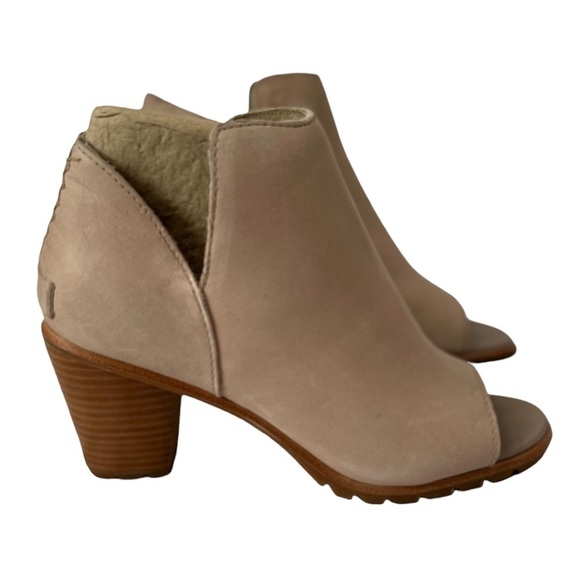 SOREL Peep Toe Ankle Booties - Picture 1 of 9